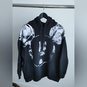 Disney x Desigual Mickey Mouse Graphic Pullover Hoodie - Size L - Rare/Artistic